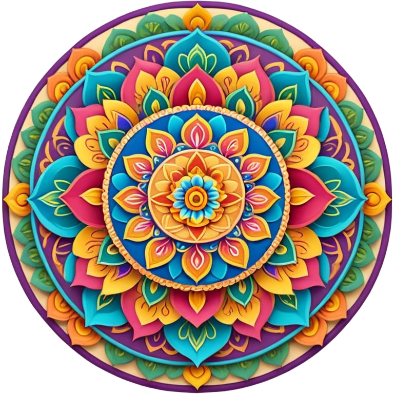 Beautiful hindi mandala  emoji