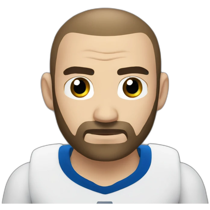 Sad Benzema handcuffed emoji