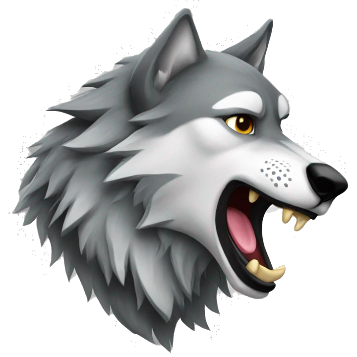 Howling wolf  emoji