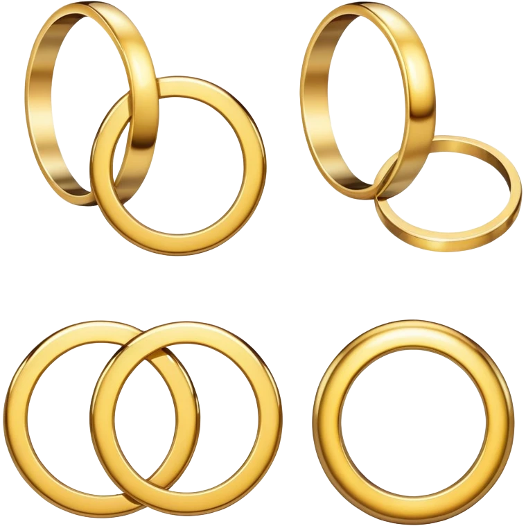 gold rings emoji