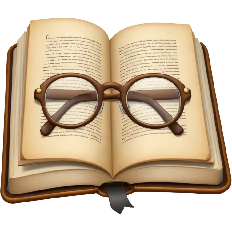 A book with glasses emoji