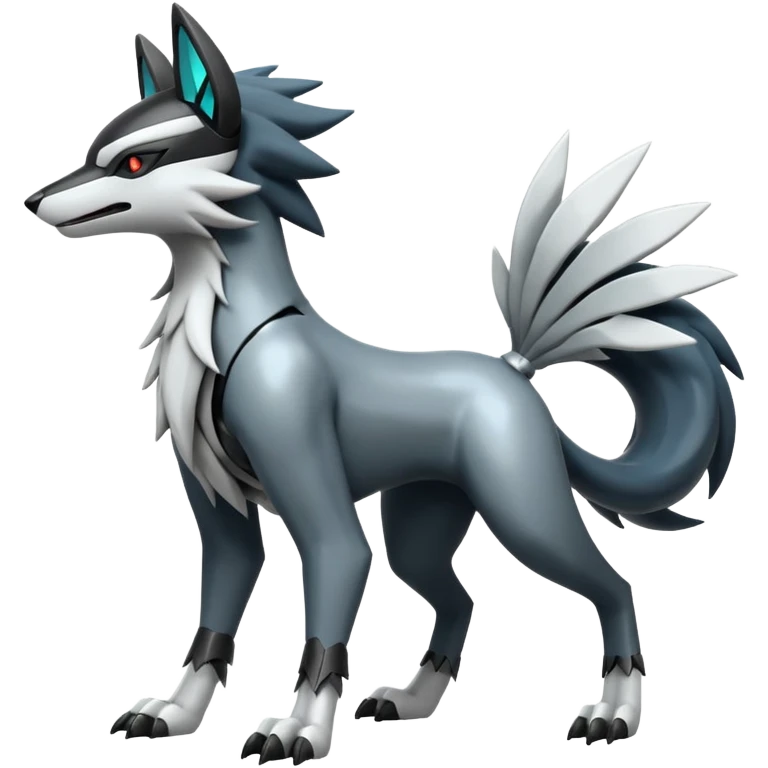Futuristic Mightyena-Silvally-Fakémon-hybrid-creature (full body)  emoji