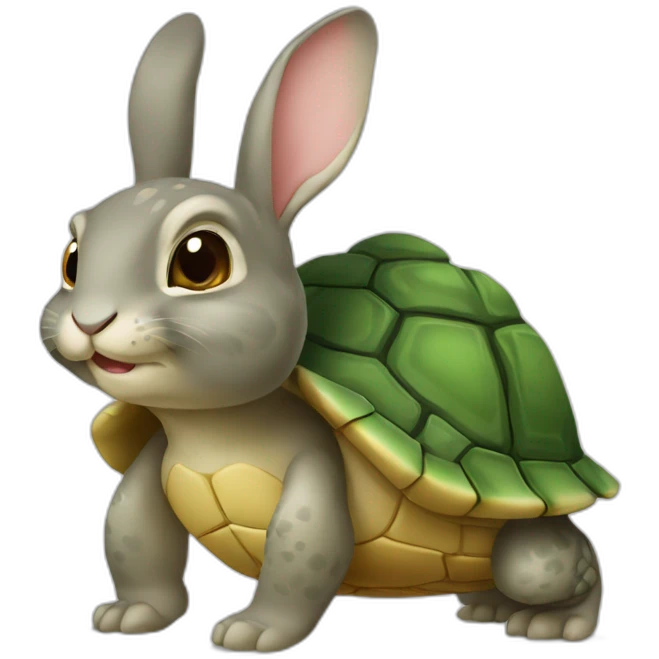 Lapin tortue emoji