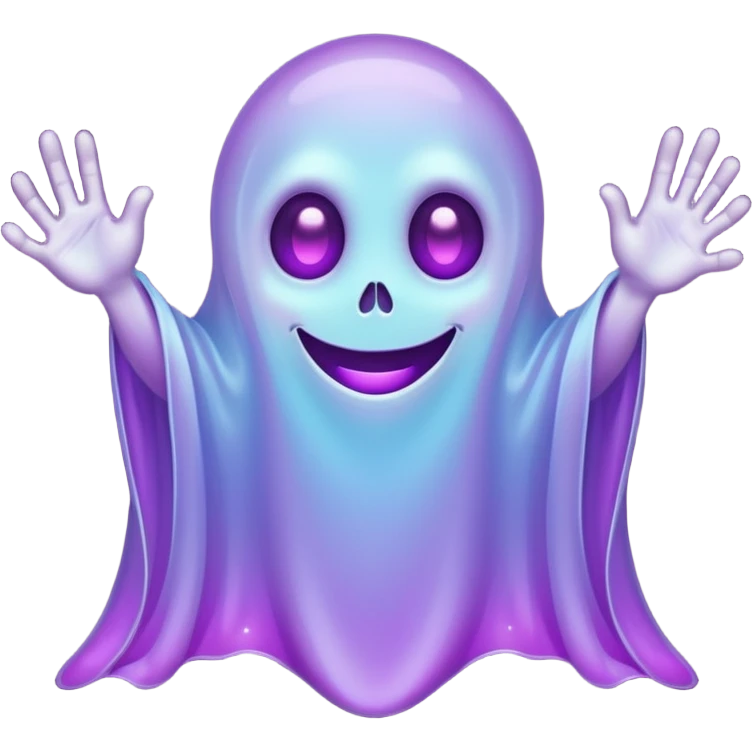 smiling purple ghost emoji