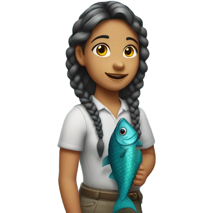 fish girl emoji