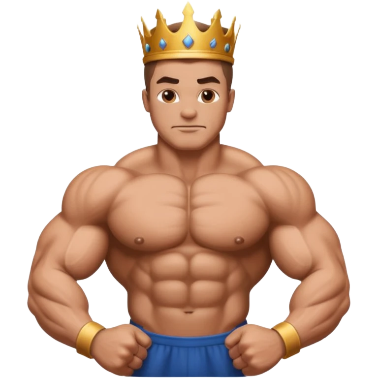 muscle arm emoji body builder king emoji  emoji