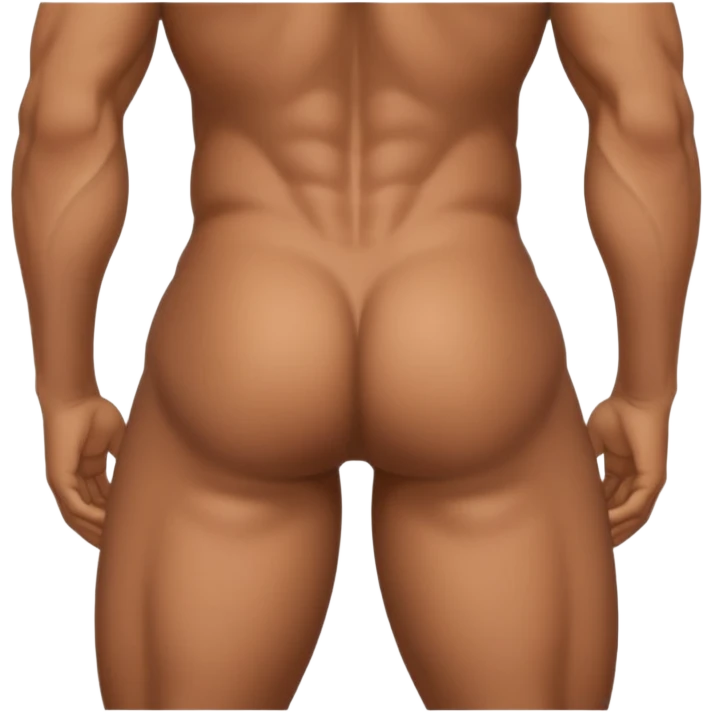 a guy showing his butt emoji