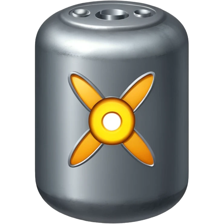atom bomb, not an explosion the bomb itself emoji
