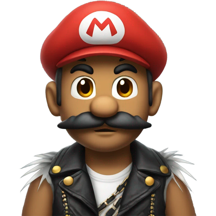 Punk rock mario emoji