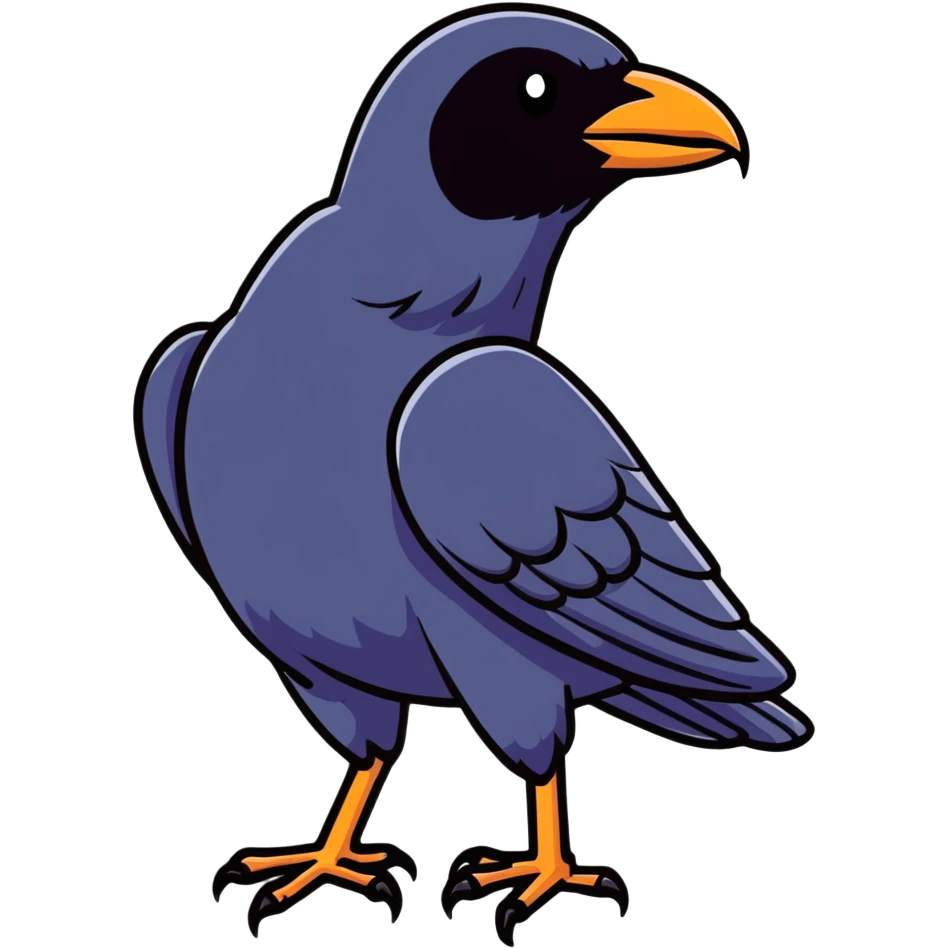 black raven emoji