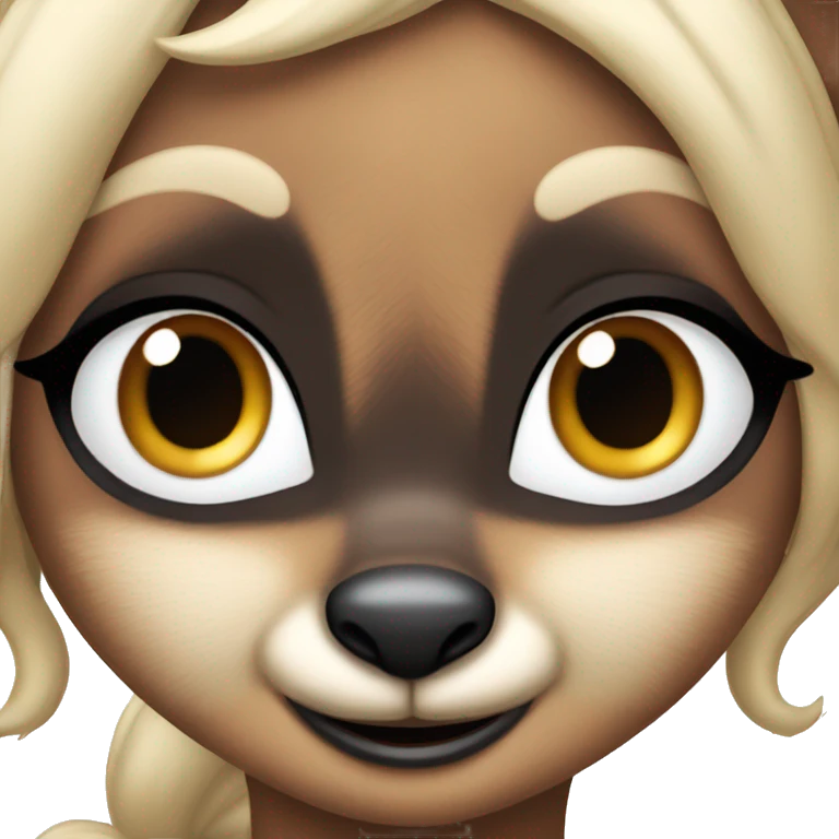 Bambi with blue eyes emoji