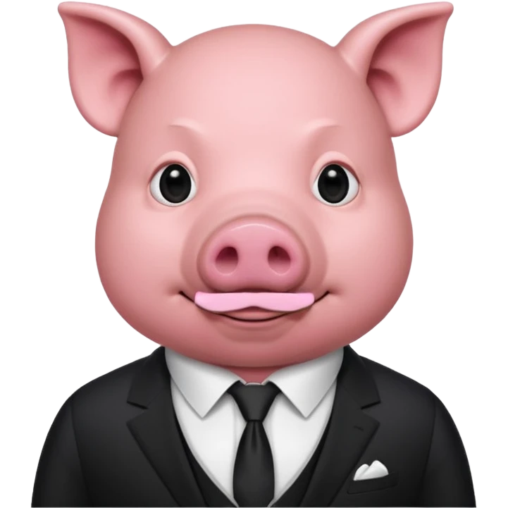 Make a man with a pig head emoji