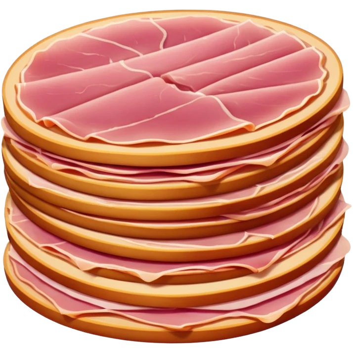 fette sottili  di prosciutto cotto chiaro  emoji