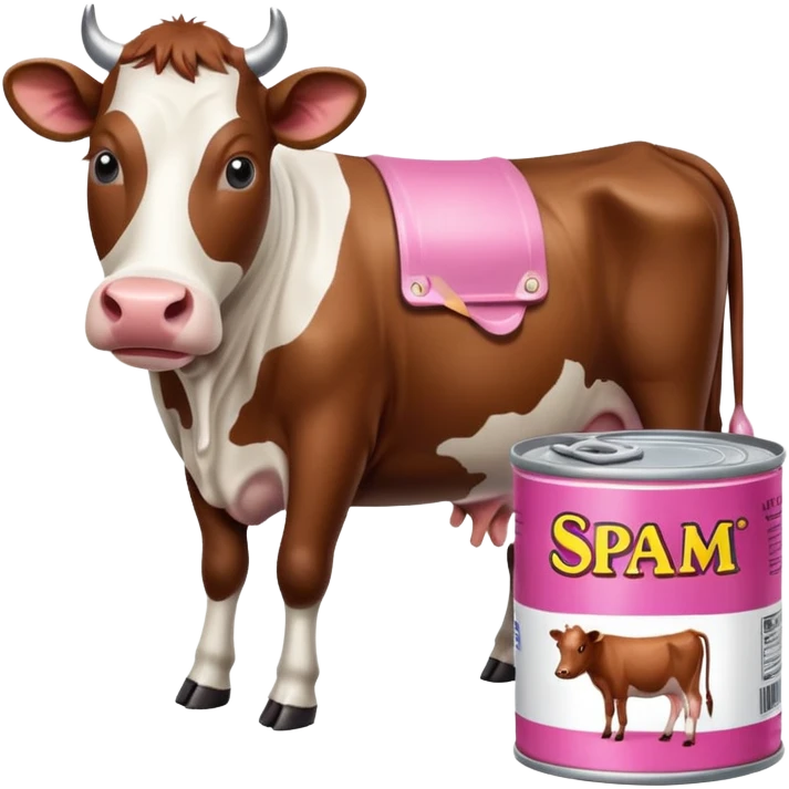 one cow one SPAM emoji