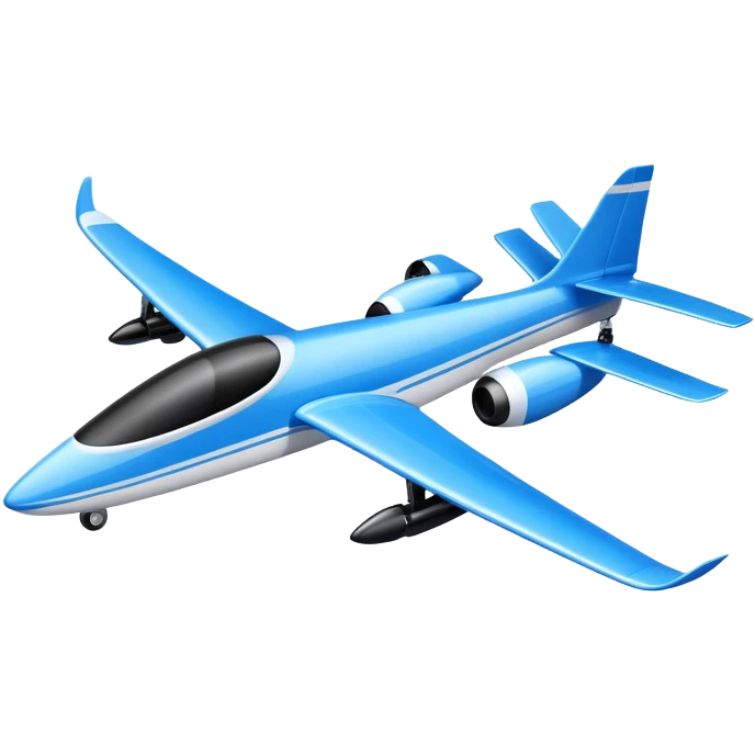 An icon featuring a remote-controlled model airplane soaring through the sky, with a detailed transmitter in the foreground. The sky is clear with motion lines showing flight. Transparent background emphasizes the precision, creativity, and joy of aeromodelling as a sport. emoji