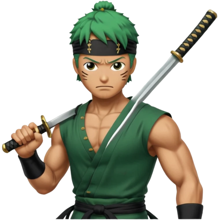Zoro qui découpe quelqu un emoji