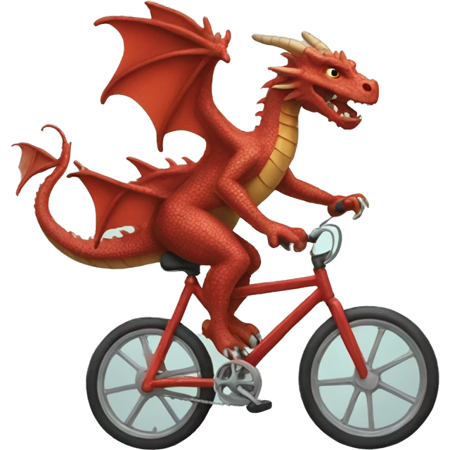 dragon riding a bike emoji