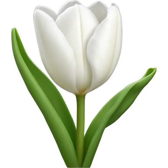 White tulips emoji