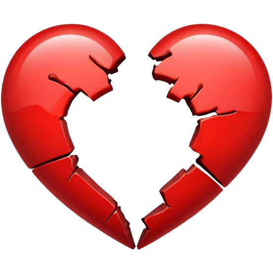 red split heart/ emoji