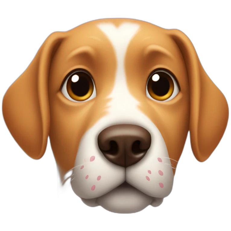 Dog & hearts emoji