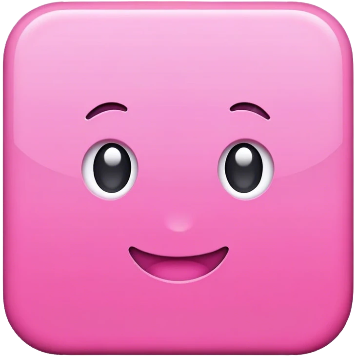 solid faceless pink square emoji