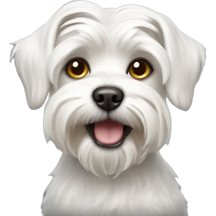 Maltese terrier dog emoji