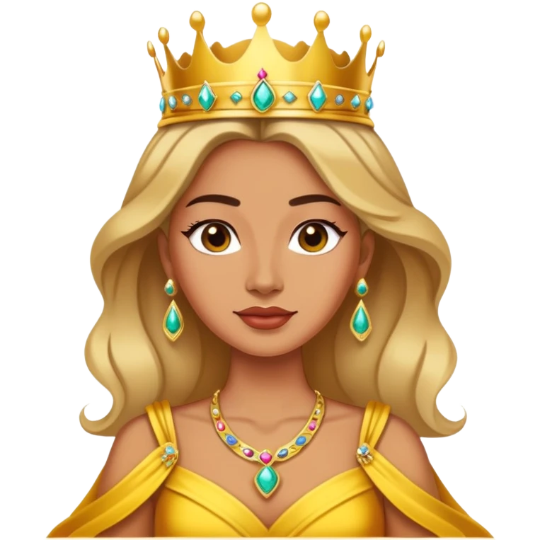 Tan queen emoji