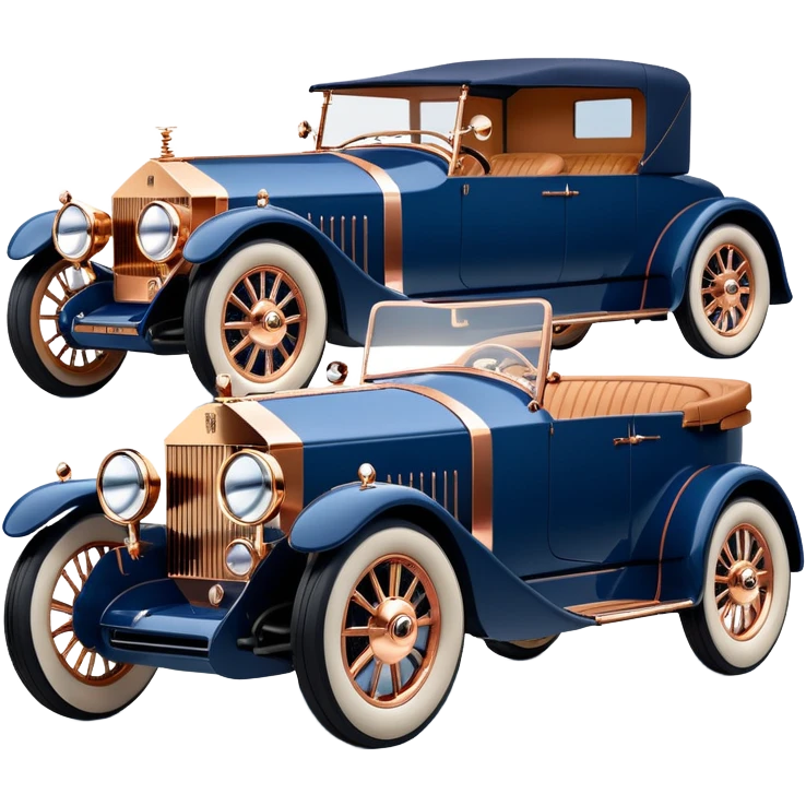 dark blue led lights chauffeur driving hot rod nazi 1927 delicately inlaid rose gold wood barrel accents Scrooge McDuck’s Rolls Royce futuristic electric plasma motors and dynamos with wide racing wheels that are strong agility advanced suspension and steering emoji