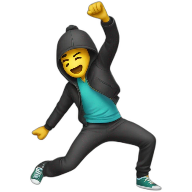 personne qui dab emoji