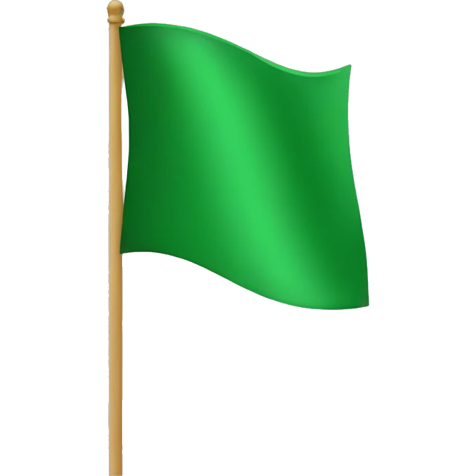 Green flag emoji