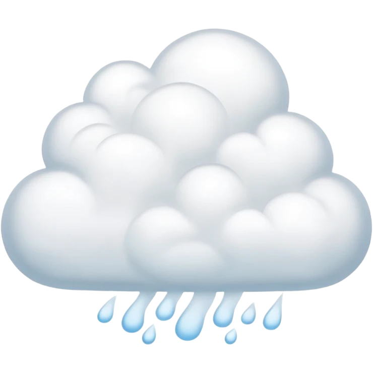 soft puffy white steam cloud above a spa, slightly transparent emoji