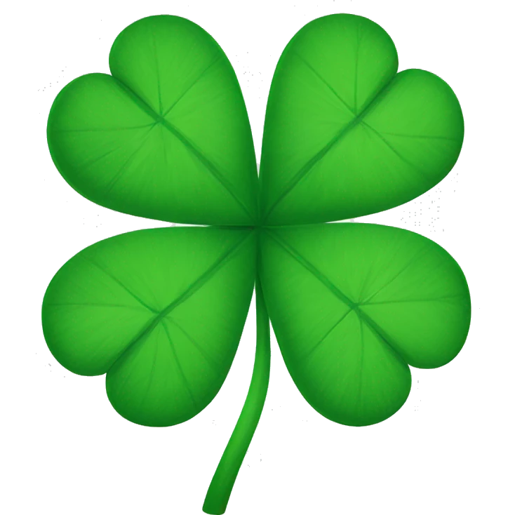 Four leaf clover emoji