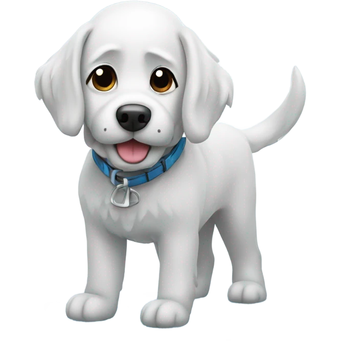 Dog on ice emoji