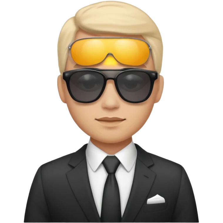 Office worker in a suit and wearing sunglasses emoji