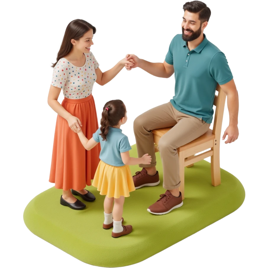 family photo in 3d emoji