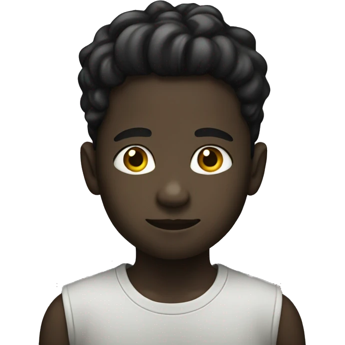 Niño negro emoji