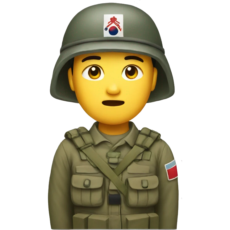 A Korean solider emoji