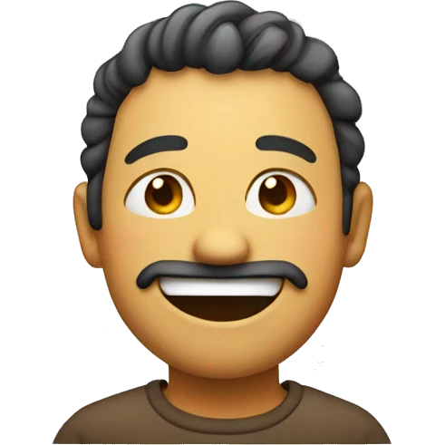 sus face with a little smile emoji