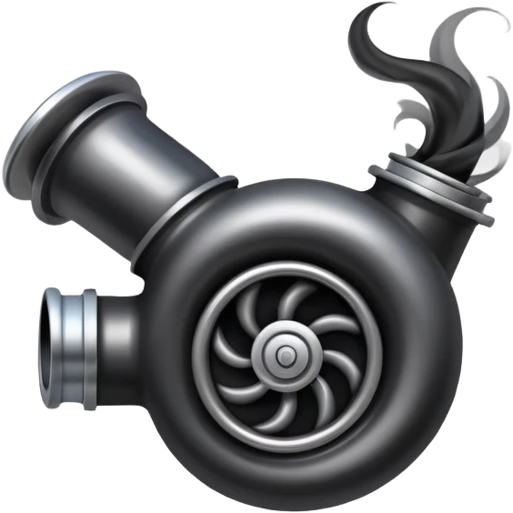 turbo with black smoke emoji