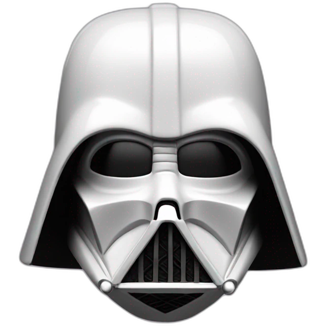 porcelain darth vador mask emoji