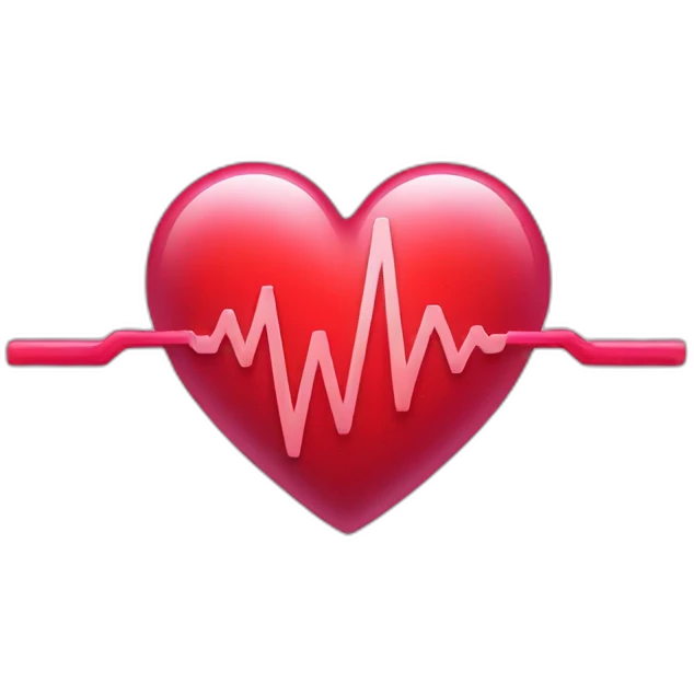 heart ecg emoji
