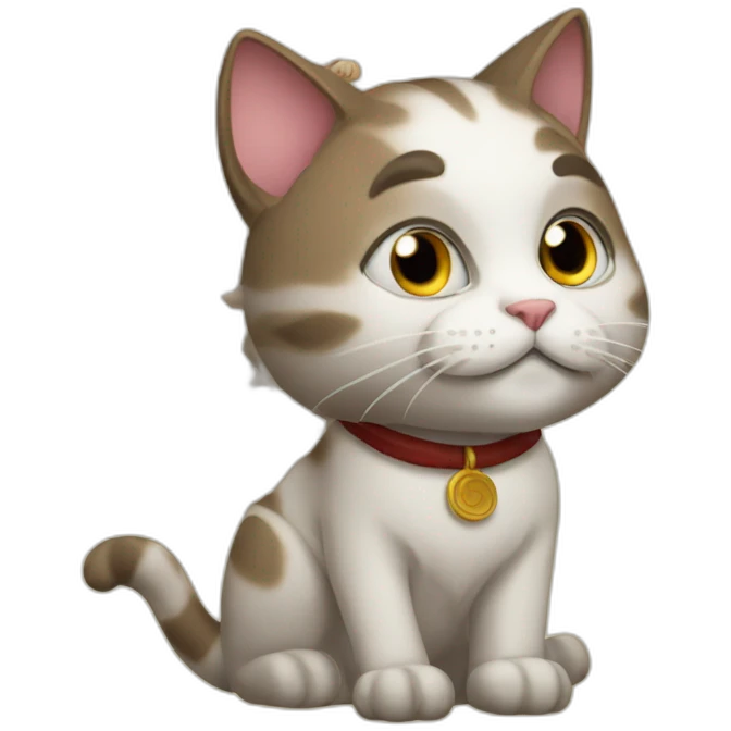 cat with elder scroll emoji