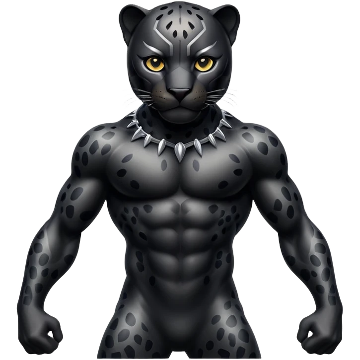 black panther leopard emoji