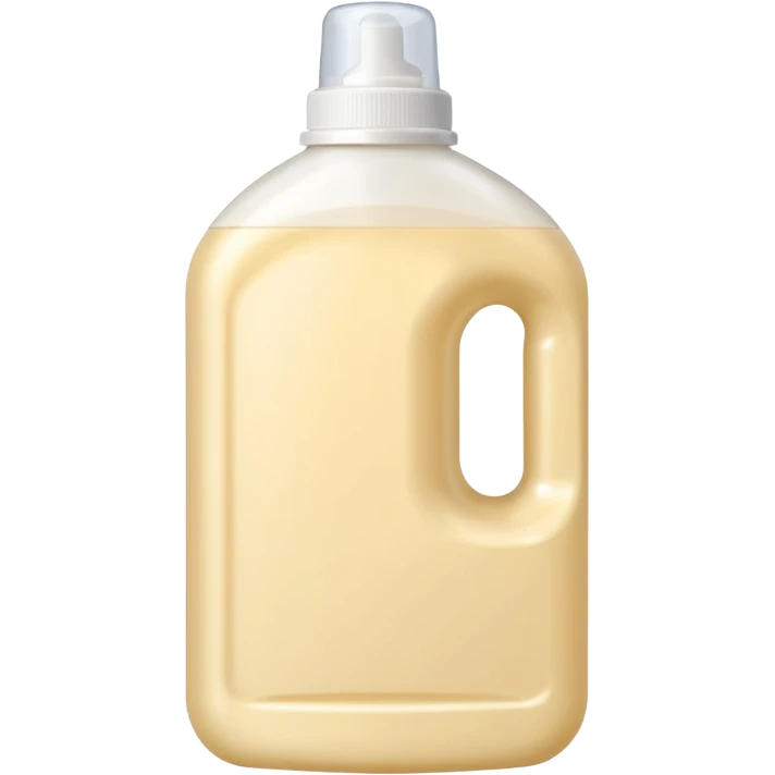 detergent bottle, cream colored, white cap emoji