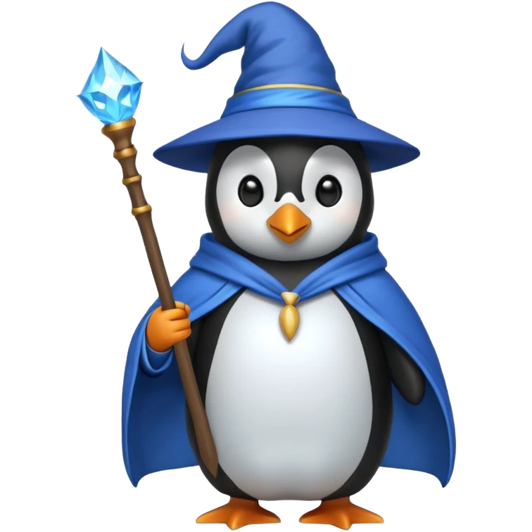 Penguin Wizard emoji