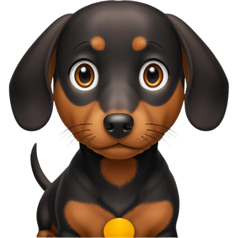 Black and tan dachshund emoji