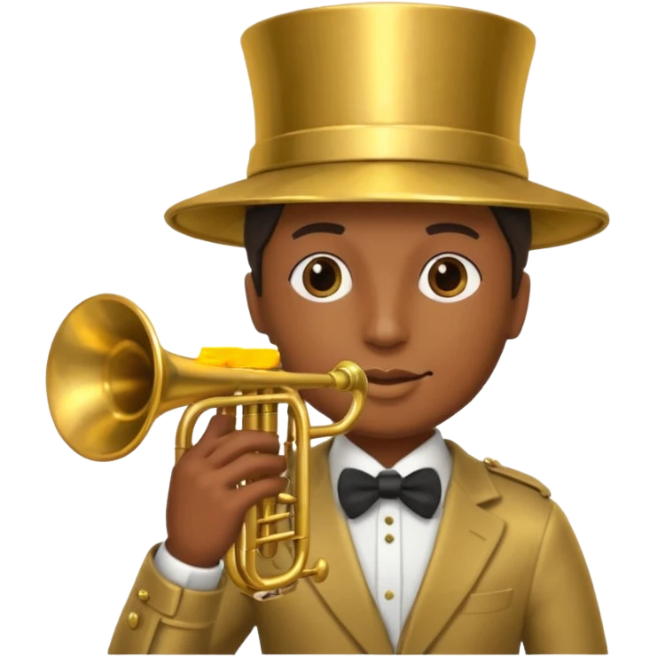 What it would look like if a trumpet and a human had a child emoji