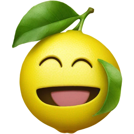 Lemon with Instagram icon emoji