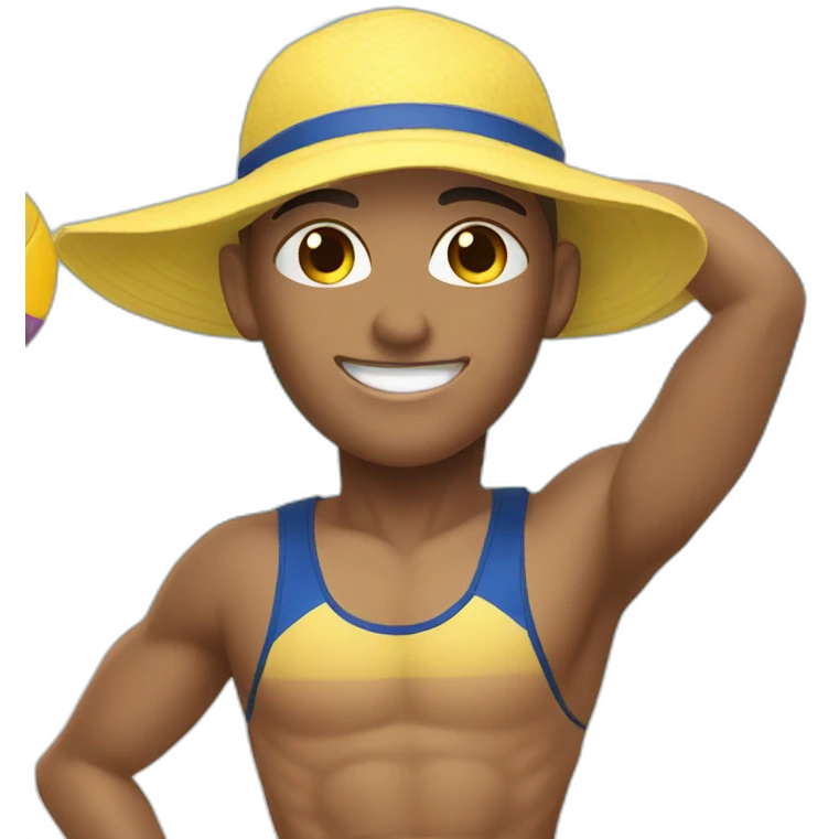 Beach volley player emoji