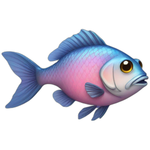 Fish with heart emoji